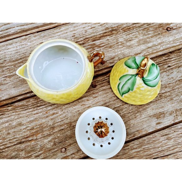 Vintage Porcelain Figural Juicer Pear Fruit 3 Pieces - Picture 3 of 14